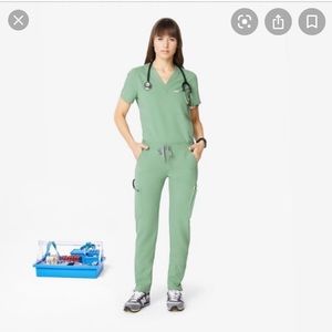 FIGS Scrub Set Jade Green